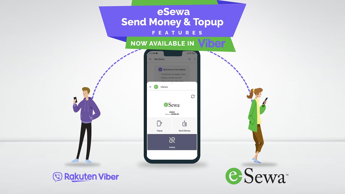 Esewa and Viber is interconnected